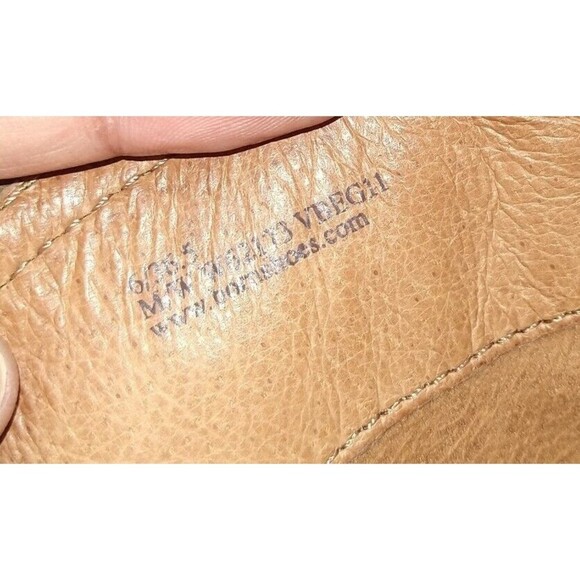 Born Leather Knee High Harness Boots Brass Studs Womens Size 6 Brown W62173 - Picture 11 of 12